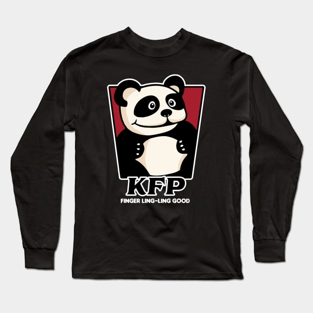 Panda Fried logo Long Sleeve T-Shirt by buby87